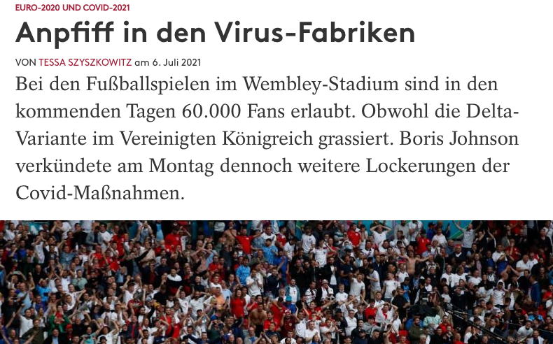 Anpfiff in den Virus-Fabriken