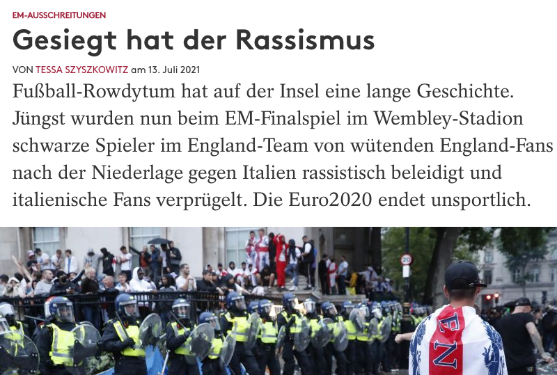 Gesiegt hat der Rassismus