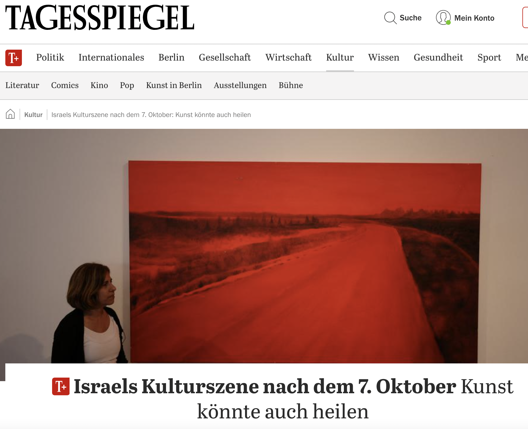 Israels Kulturszene nach dem 7. Oktober: Kunst könnte auch heilen