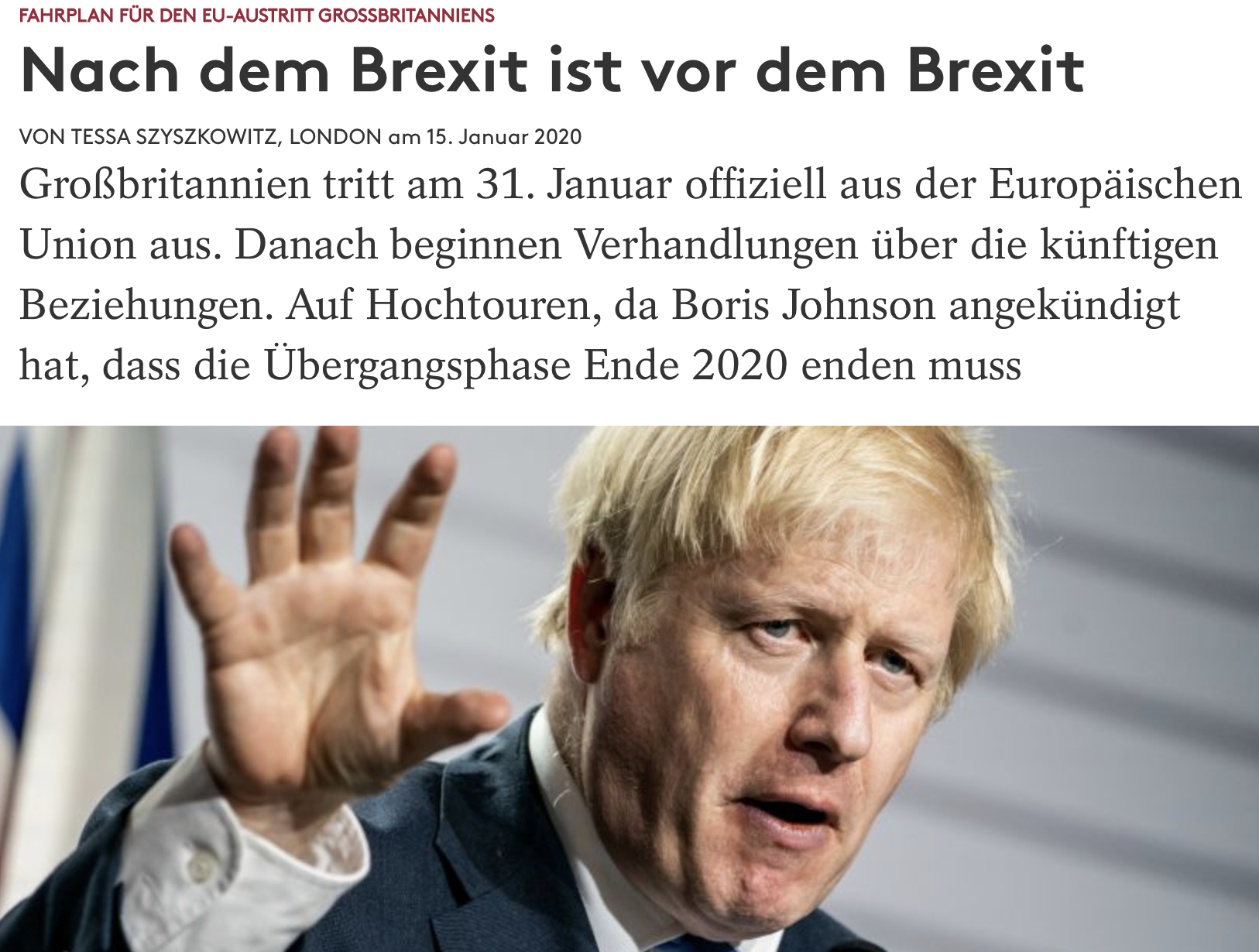 Nach dem Brexit ist vor dem Brexit