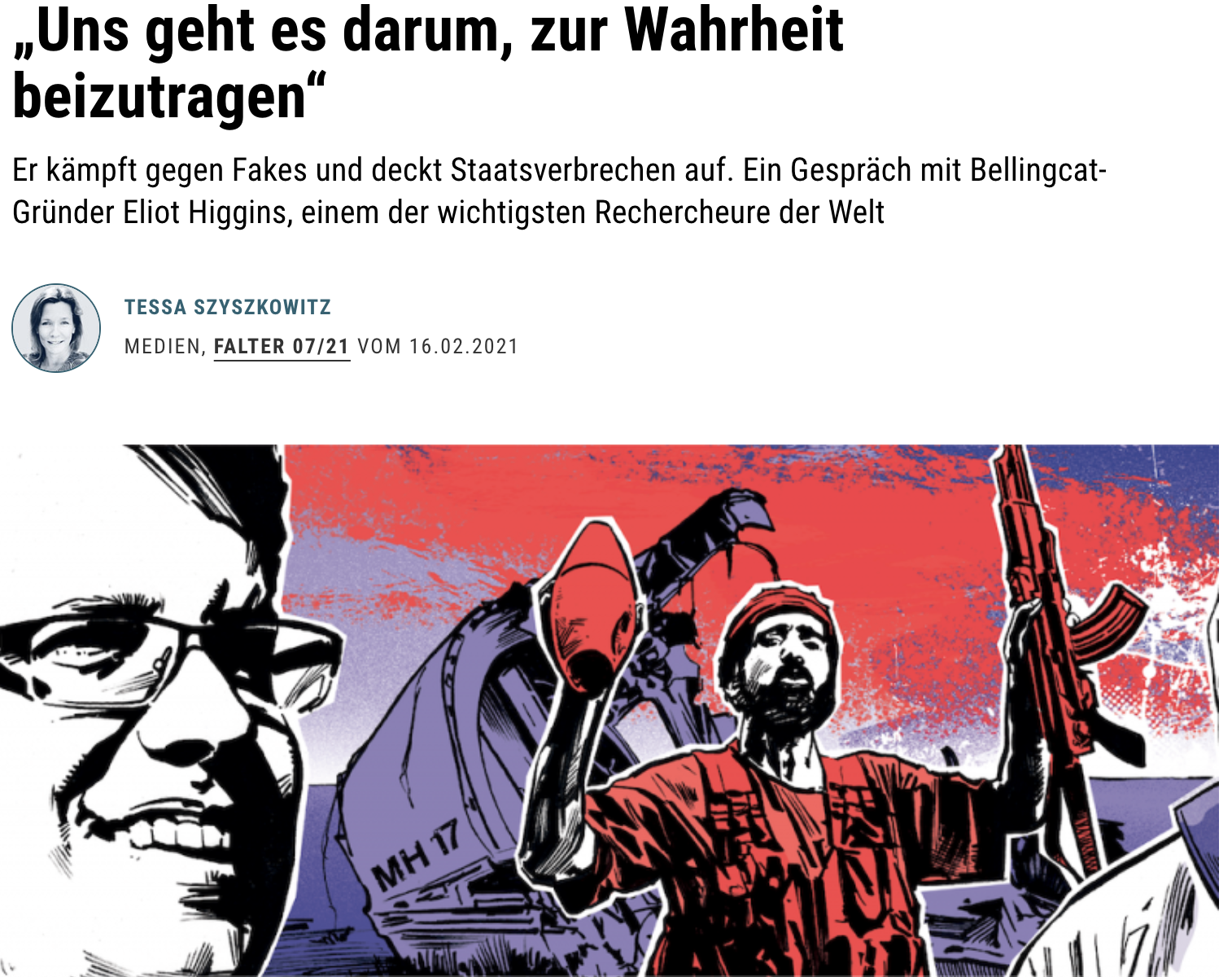 "Uns geht es darum, zur Wahrheit beizutragen"