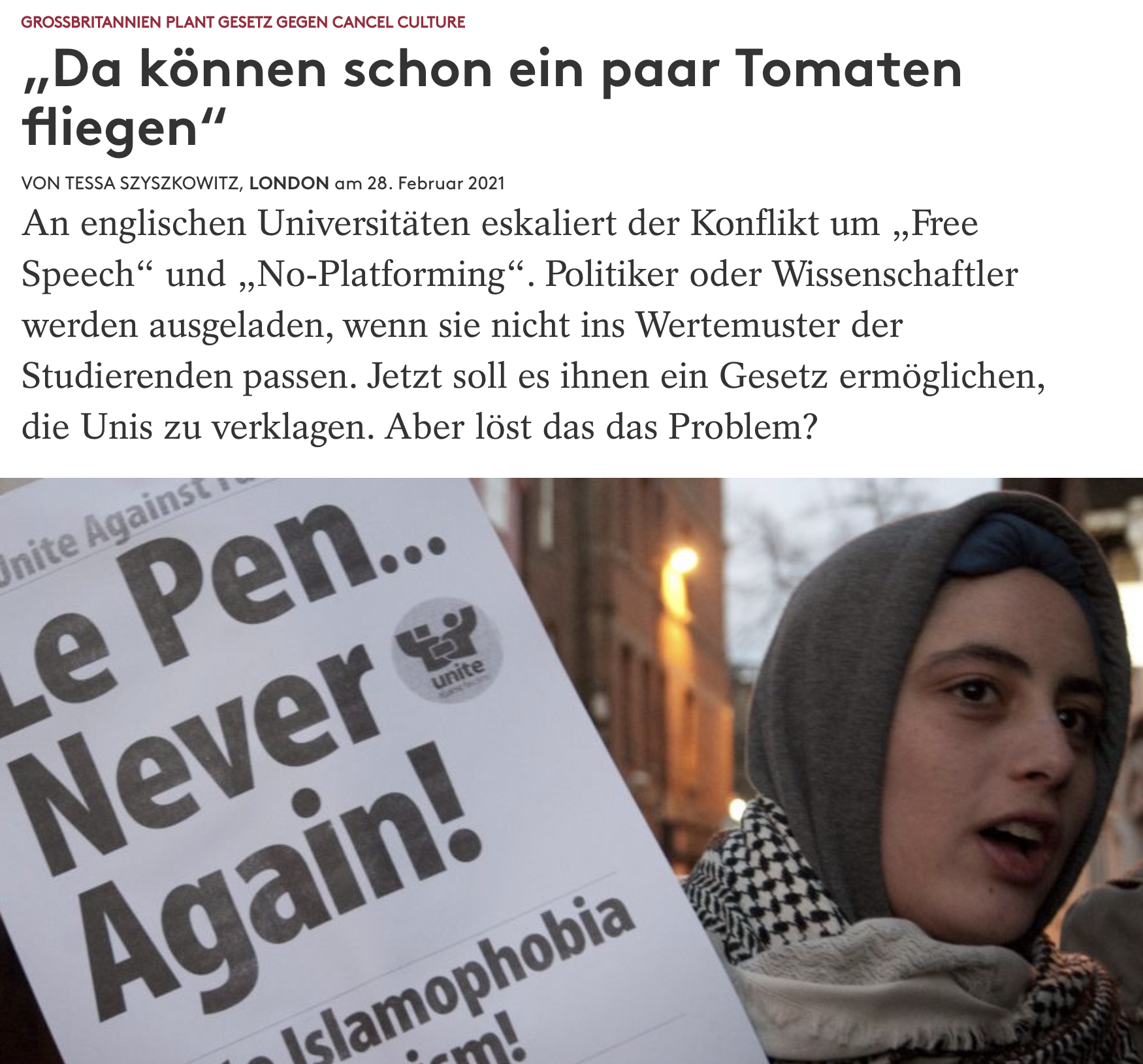 „Da können schon ein paar Tomaten fliegen“