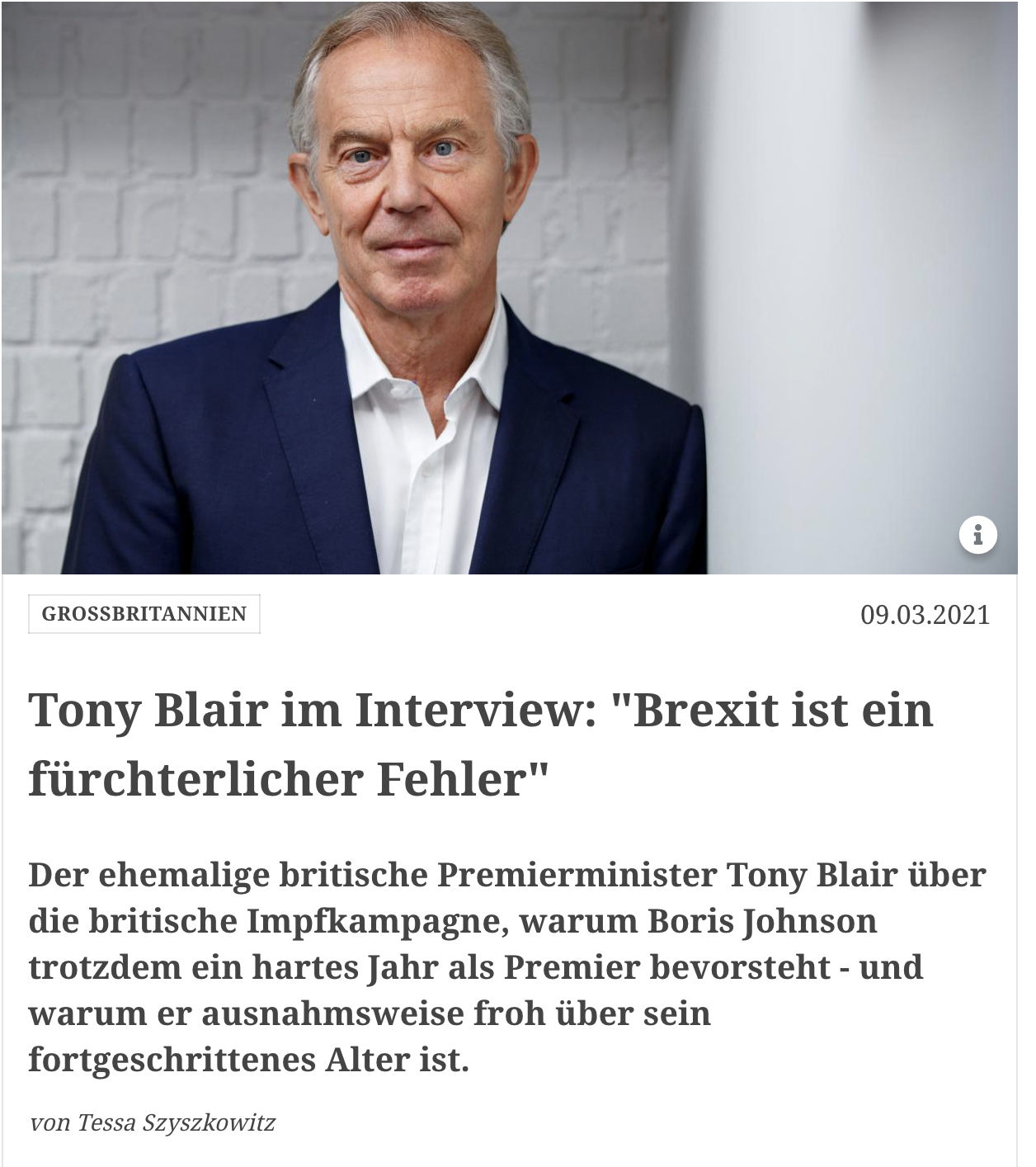 "Brexit ist ein fürchterlicher Fehler"
