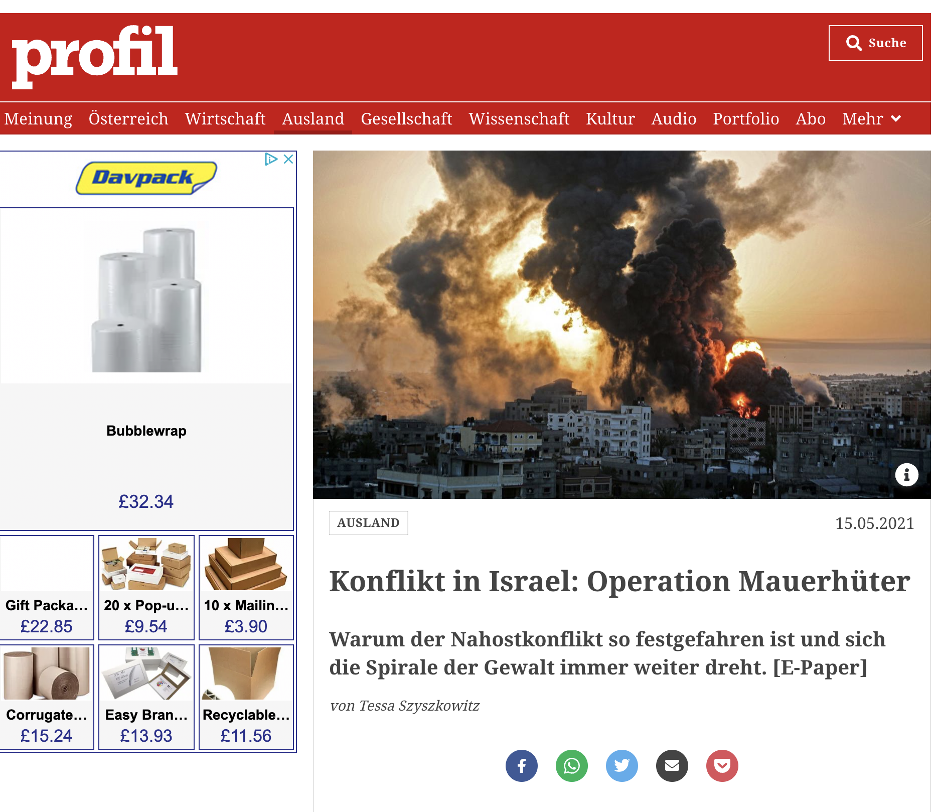 Konflikt in Israel: Operation Mauerhüter