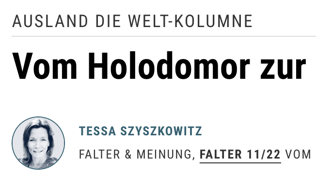 Vom Holodomor zur nächsten Hungersnot