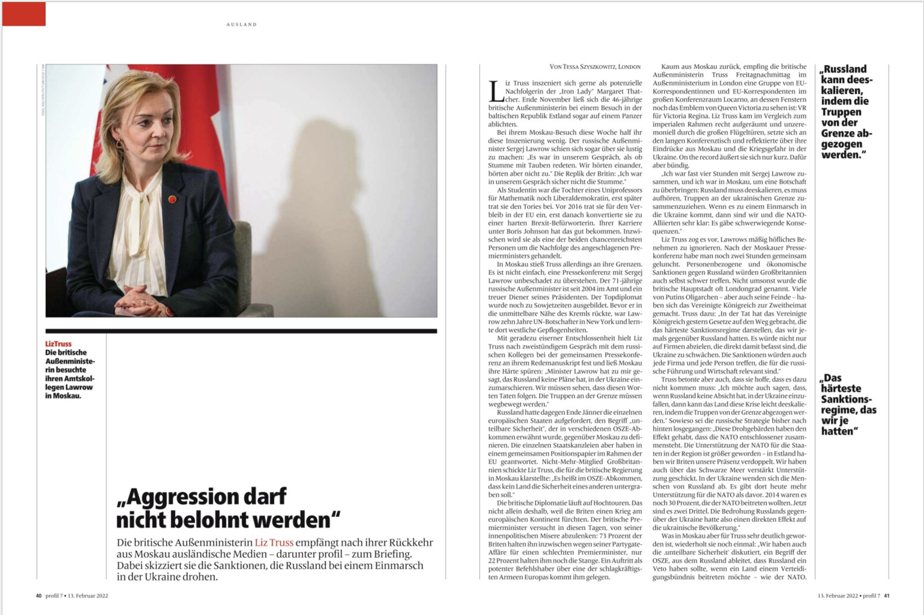 "Aggression darf nicht belohnt werden"